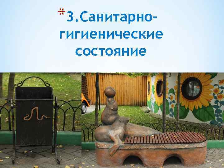 *3. Санитарно- гигиенические состояние 