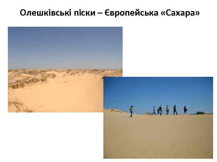 Олешківські піски – Європейська «Сахара» 