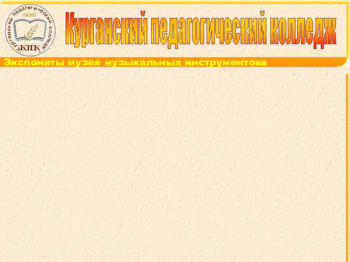 Экспонаты музея музыкальных инструментовв 
