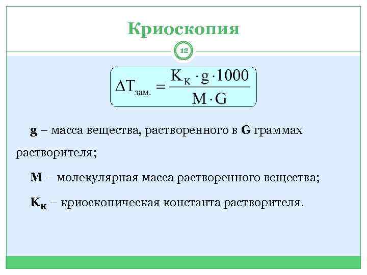 Масса растворенного вещества