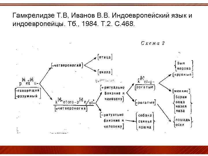 Гамкрелидзе Т. В, Иванов В. В. Индоевропейский язык и индоевропейцы. Тб. , 1984. Т.
