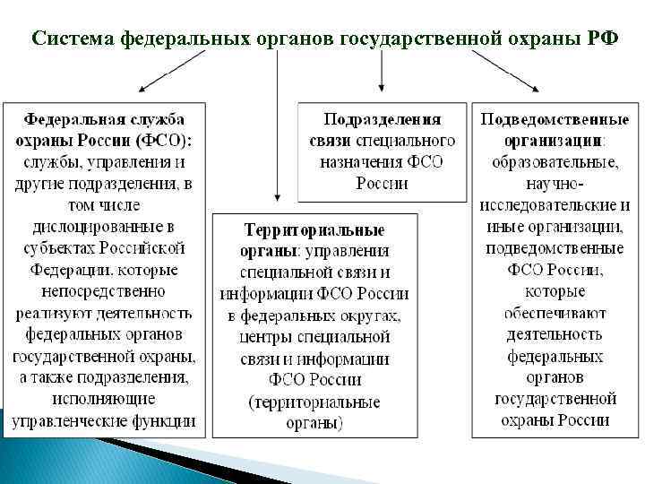 Система федеральных органов государственной охраны РФ 