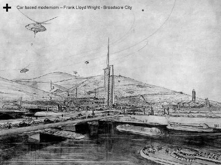 Car based modernism – Frank Lloyd Wright - Broadacre City 