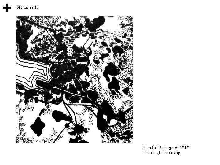 Garden city Plan for Petrograd, 1919 I. Fomin, L. Tverskoy 