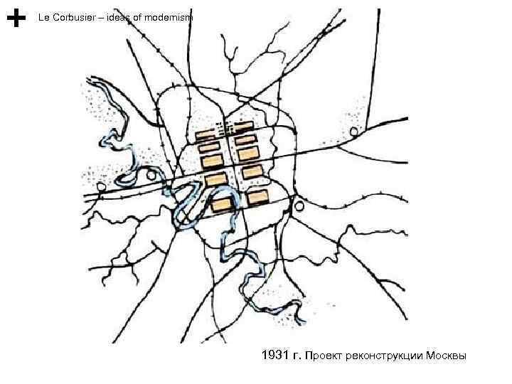 Le Corbusier – ideas of modernism 1931 г. Проект реконструкции Москвы 