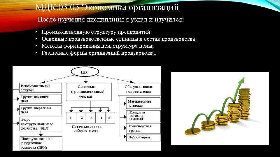 МДК. 03. 05 Экономика организаций После изучения дисциплины я узнал и научился: • •