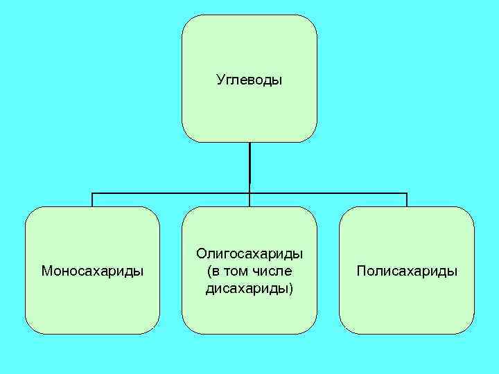 Углеводы Моносахариды Олигосахариды (в том числе дисахариды) Полисахариды 