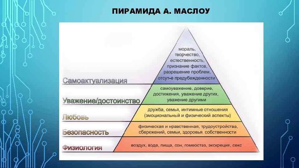 Пирамида маслоу самоактуализация