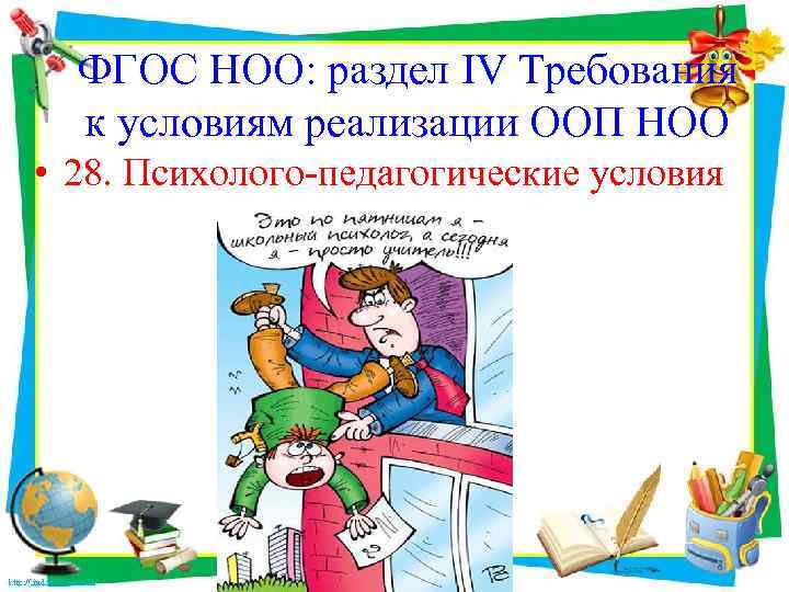 ФГОС НОО: раздел IV Требования к условиям реализации ООП НОО • 28. Психолого-педагогические условия