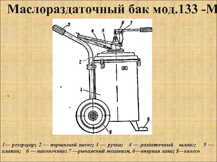 Маслораздаточный бак чертеж