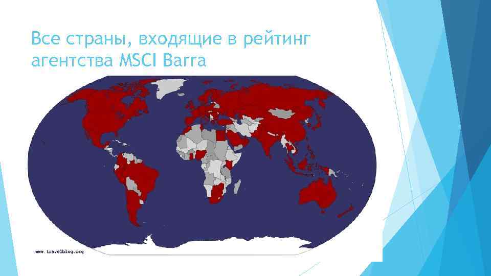 Все страны, входящие в рейтинг агентства MSCI Barra 