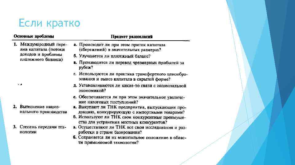 Если кратко 