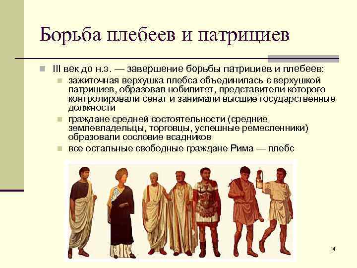 Борьба плебеев и патрициев n III век до н. э. — завершение борьбы патрициев