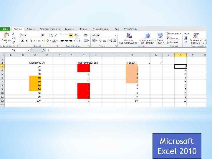 Microsoft Excel 2010 