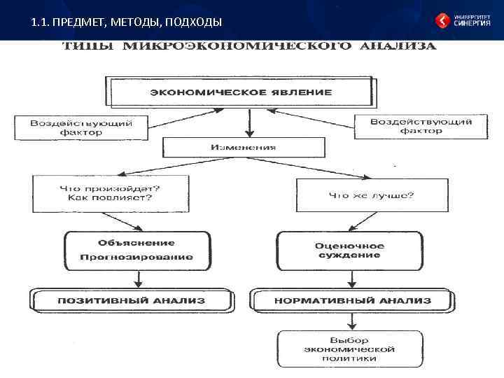 1. 1. ПРЕДМЕТ, МЕТОДЫ, ПОДХОДЫ 