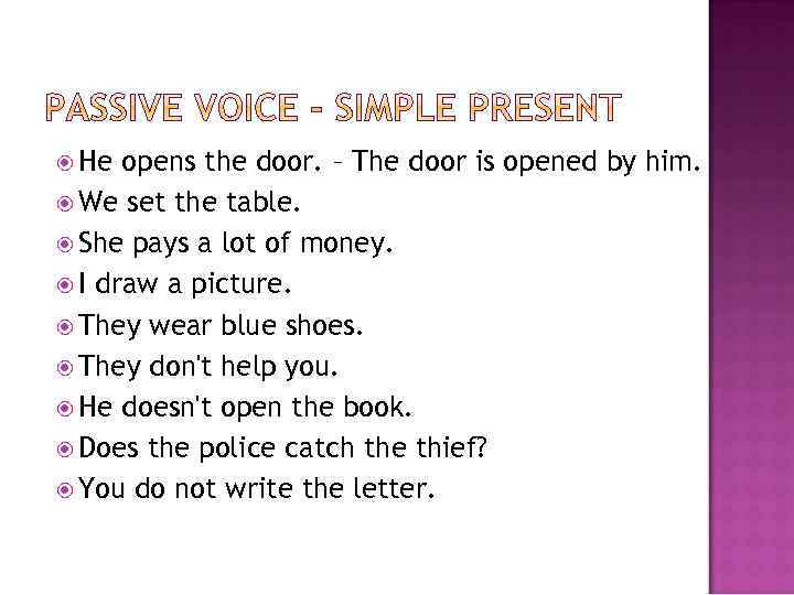 He will copy this text passive. Английский язык he opens the Door. He doesn't open the book Passive Voice. Rewrite the sentences in the Passive Voice. Passive Voice 2.