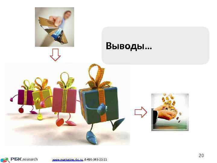 Выводы… www. marketing. rbc. ru, 8 -495 -363 -11 -11 20 