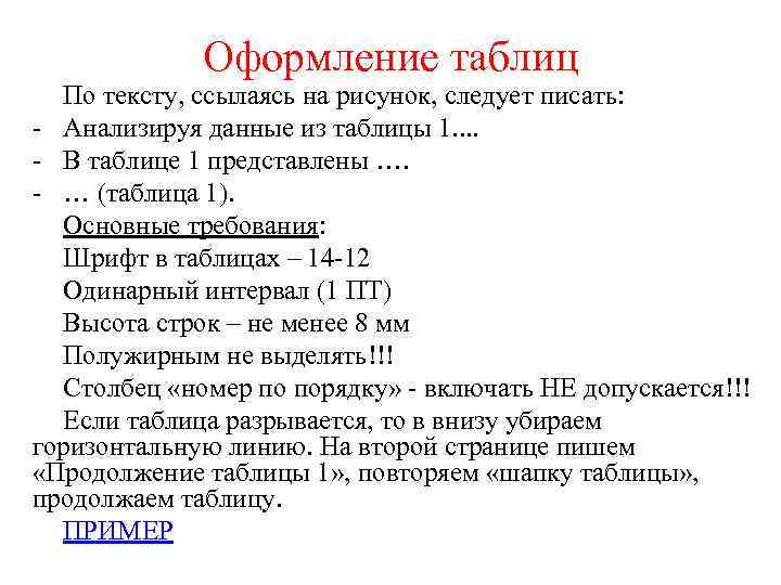 Проанализировать как писать. Оформление таблиц. Как оформить проект письменно.