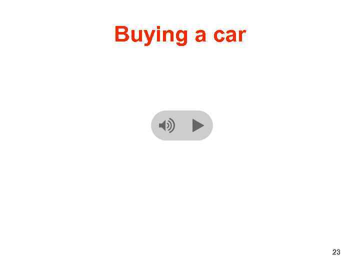 Buying a car 23 