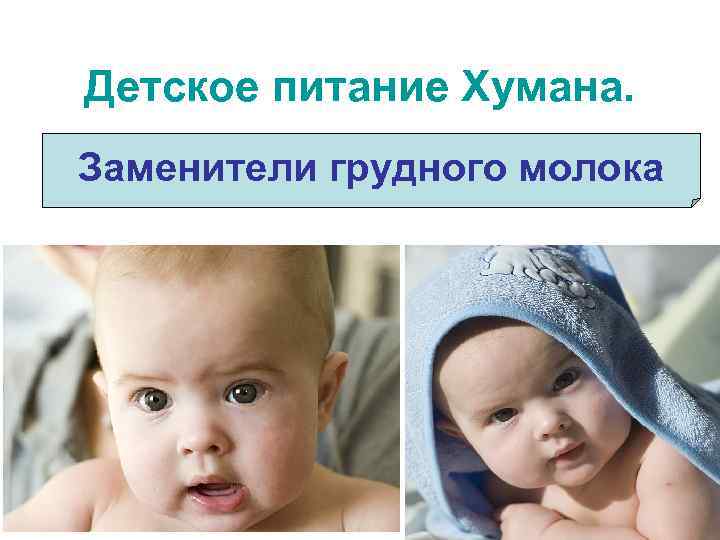 Детское питание Хумана. Заменители грудного молока 
