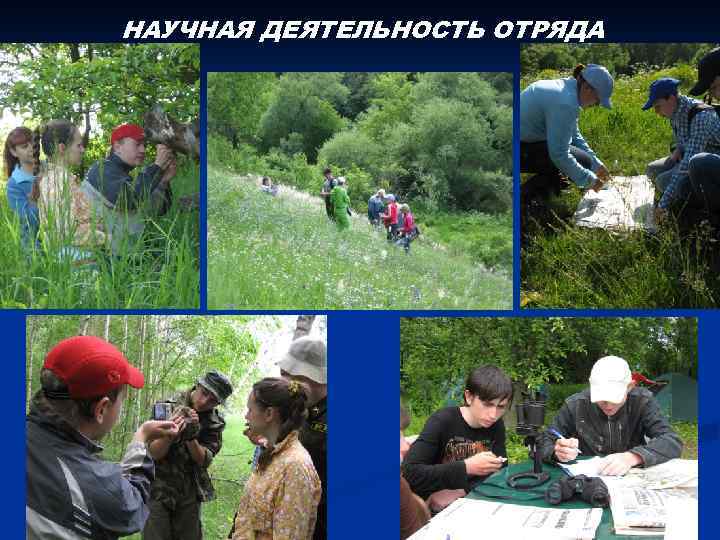 НАУЧНАЯ ДЕЯТЕЛЬНОСТЬ ОТРЯДА 
