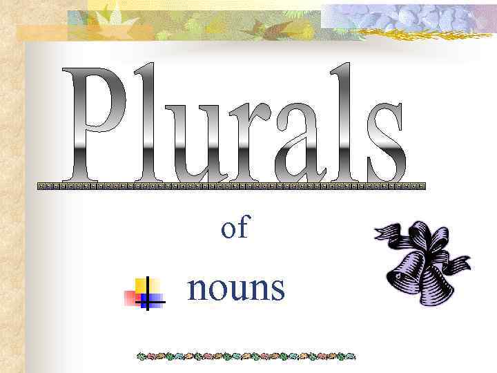of nouns 