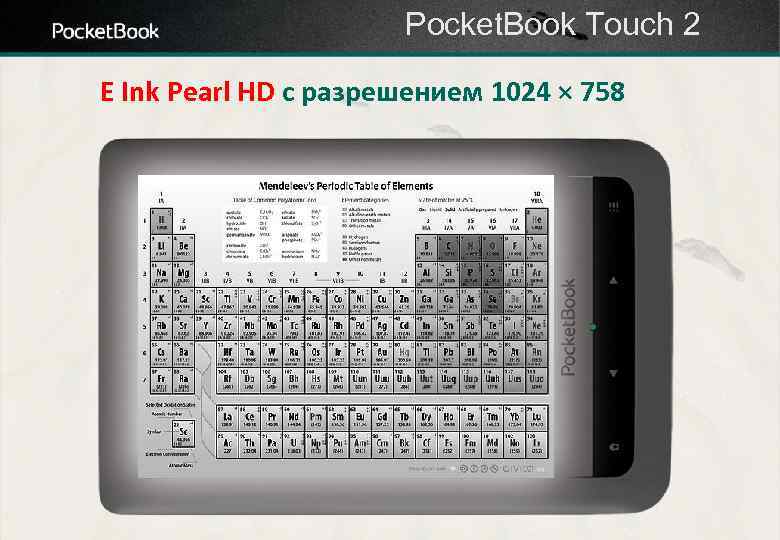 Pocket. Book Touch 2 E Ink Pearl HD с разрешением 1024 × 758 