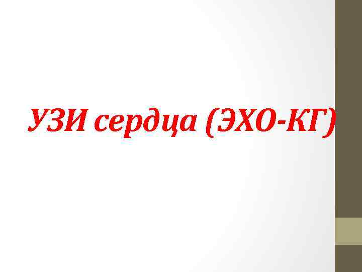 УЗИ сердца (ЭХО-КГ) 