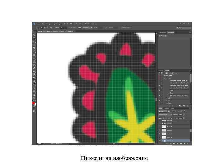 Пиксели на изображение 