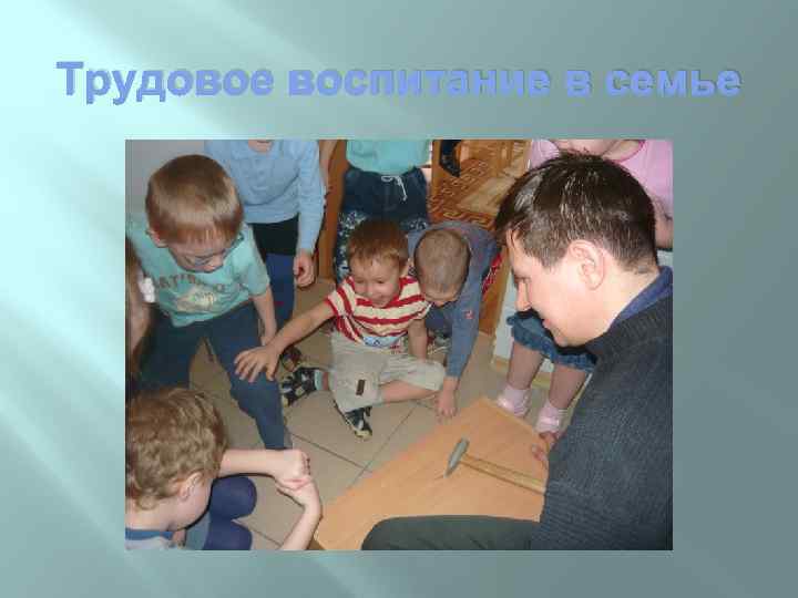 Трудовое воспитание в семье 