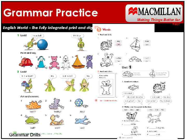 Grammar Practice English World – the fully integrated print and digital course Grammar Drills