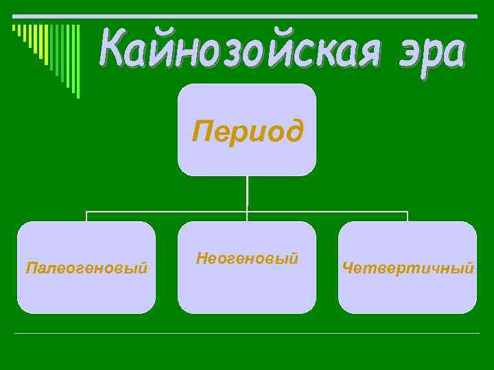 Период Палеогеновый Неогеновый Четвертичный 