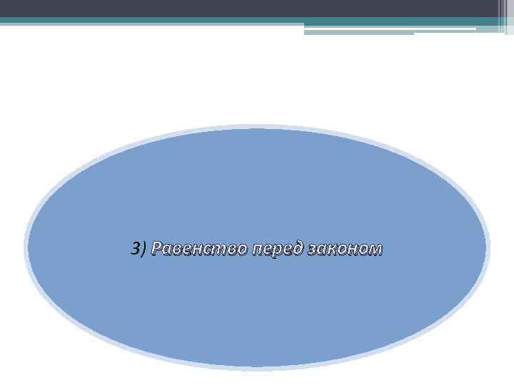 3) Равенство перед законом 