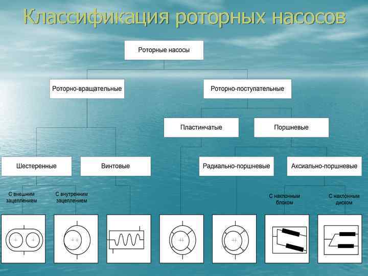 Классификация роторных насосов 