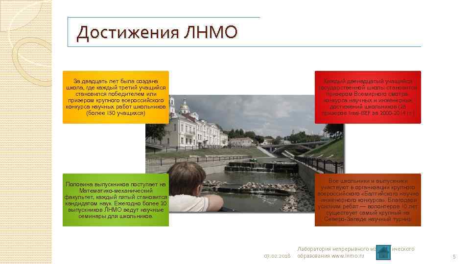 Достижения ЛНМО За двадцать лет была создана школа, где каждый третий учащийся становился победителем