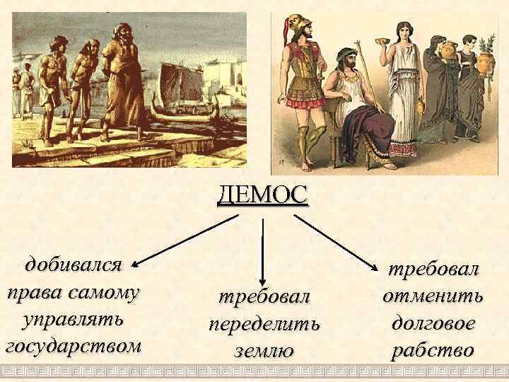 Демос относится к древнему риму