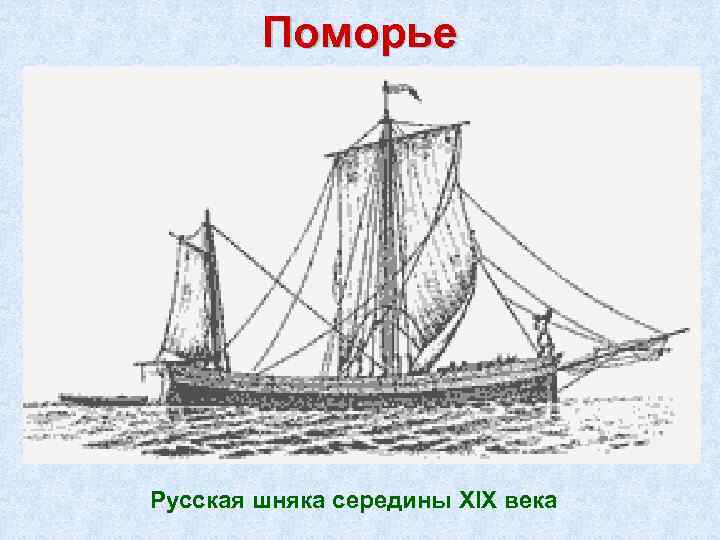Поморье Русская шняка середины XIX века 