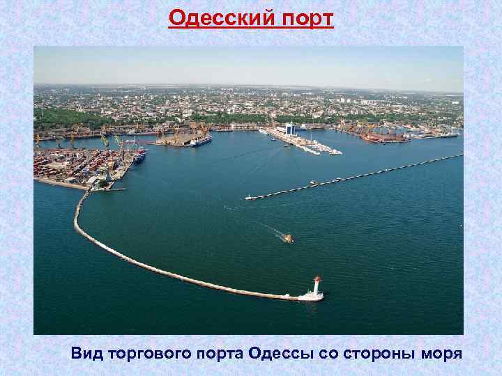 Одесский порт Вид торгового порта Одессы со стороны моря 