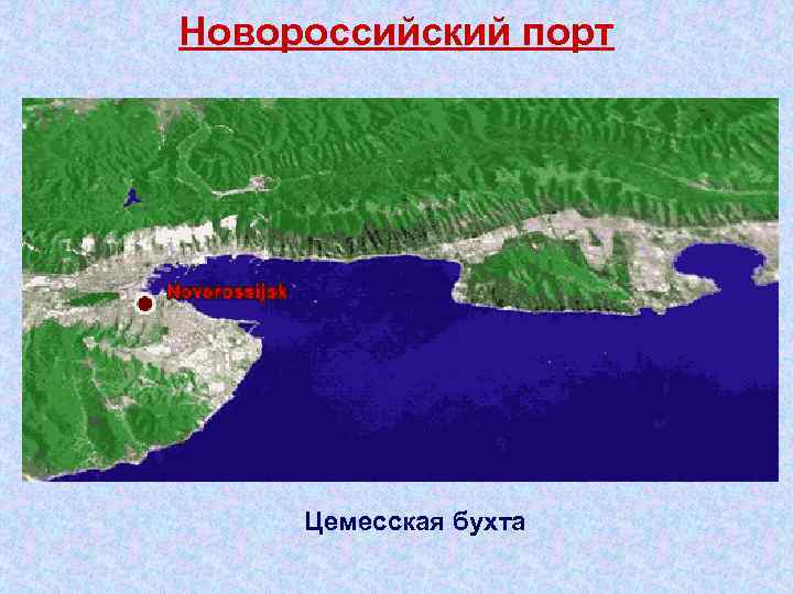 Морская карта новороссийской бухты