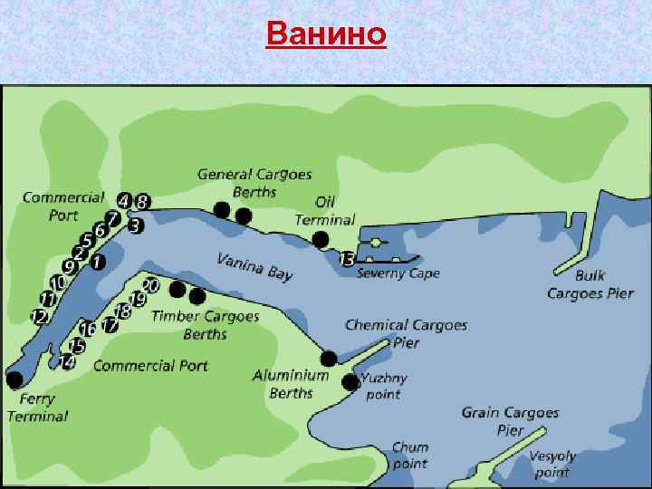 Карта ванино спутник