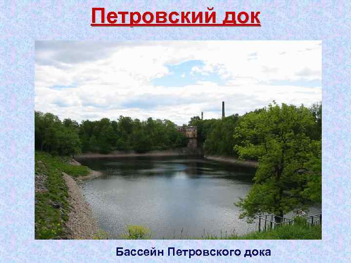 Петровский док Бассейн Петровского дока 