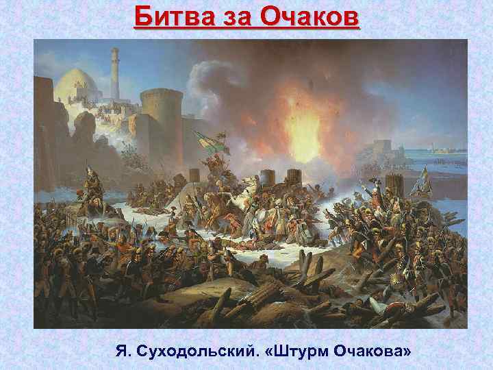 Битва за Очаков Я. Суходольский. «Штурм Очакова» 