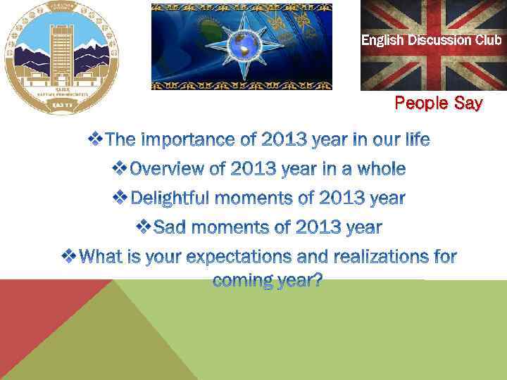 English Discussion Club People Say 