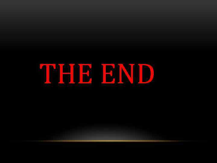 THE END 