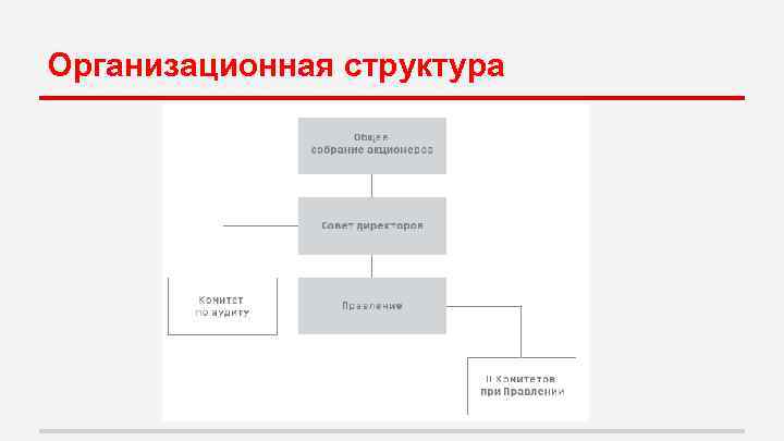 Организационная структура 