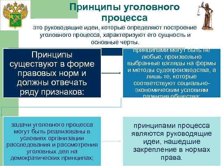 Принципы уголовного процесса это руководящие идеи, которые определяют построение уголовного процесса, характеризуют его сущность