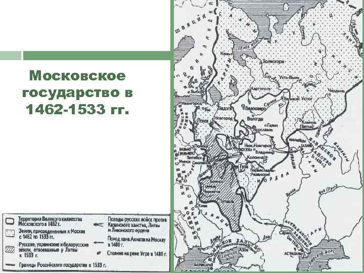 Московское государство в 1462 -1533 гг. 