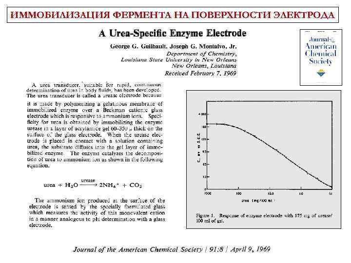 ИММОБИЛИЗАЦИЯ ФЕРМЕНТА НА ПОВЕРХНОСТИ ЭЛЕКТРОДА 