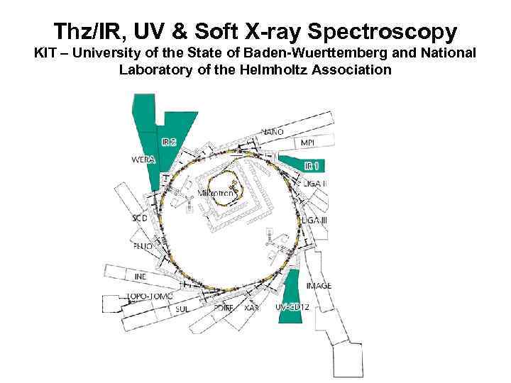 Thz/IR, UV & Soft X-ray Spectroscopy KIT – University of the State of Baden-Wuerttemberg