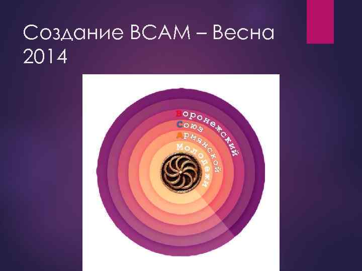 Создание ВСАМ – Весна 2014 